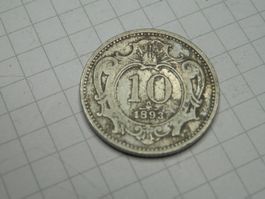Österreich  10 Heller, 1893