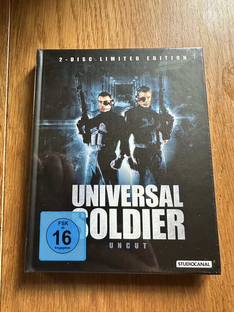 Tutti i DVDs: Universal Soldier Mediabook, Uncut neu – Nuovo e nell'imballaggio originale da Benken ZH venduto da Audi-erich