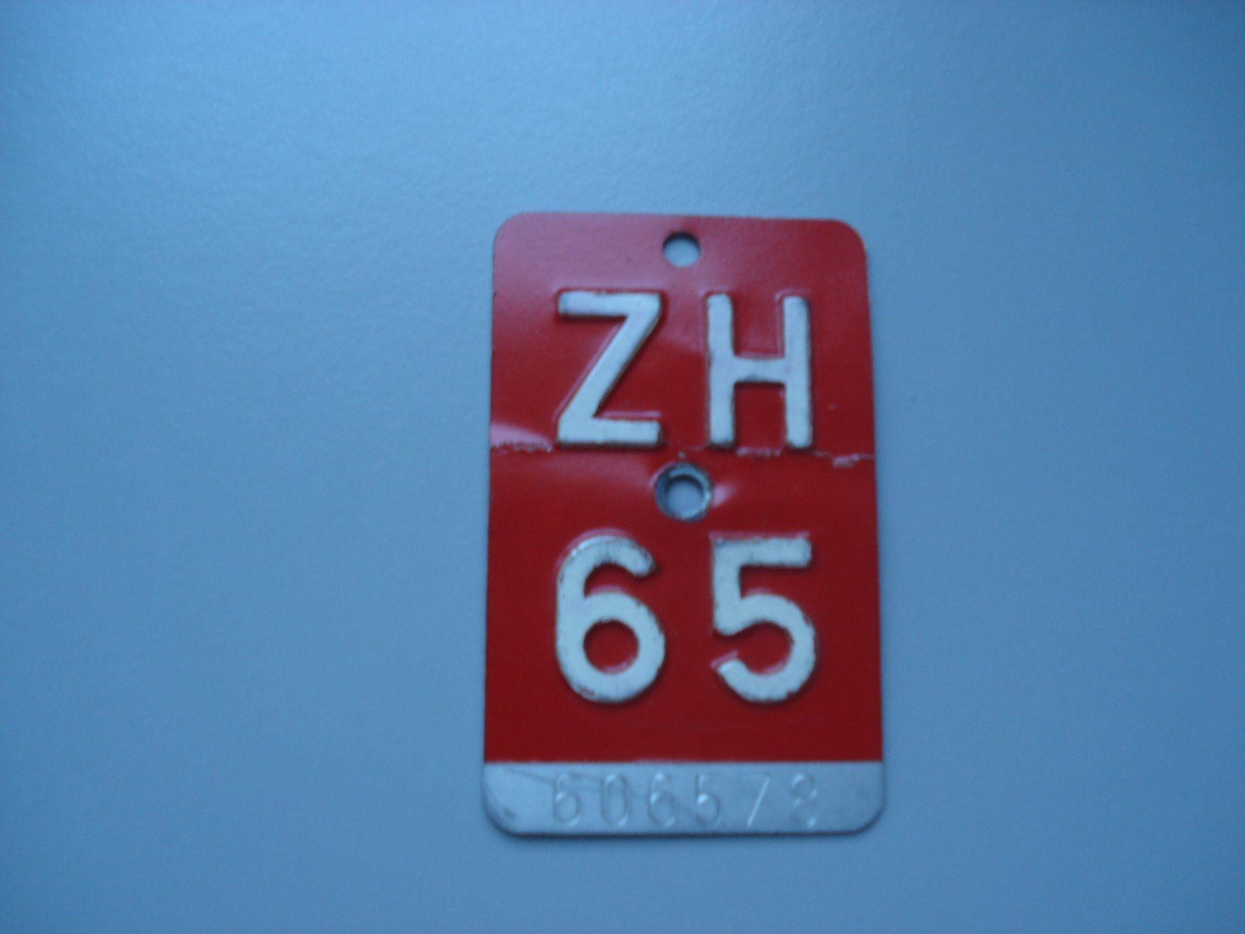 Ecriteaux: Velonummer ZH 1965 – D'occasion à Root par vil_k76z