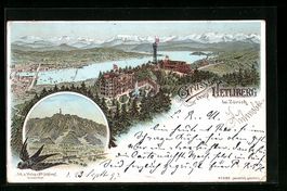 Litho Zürich, Uetliberg, Teilansicht au