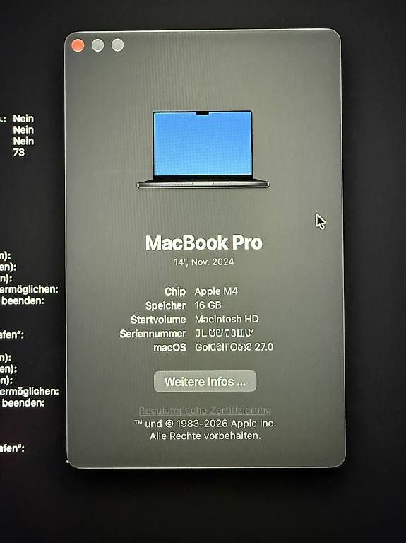 Apple Notebook: Macbook Pro M4 – Usato da Alchenflüh venduto da daena1 1