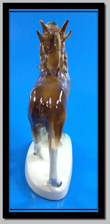 Statuette: grosser röhrender Hirsch Gräfenthal GDR Germany – Difettoso da Langenthal venduto da hamster-raeumung 2