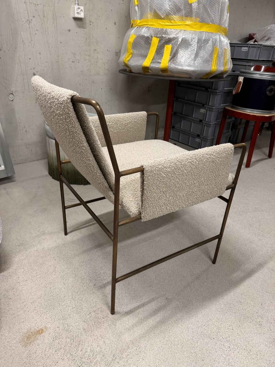 Chaises: Design-Stuhl von Chahan Paris mit Messinggestell – D'occasion à Rüschlikon par noe_jbl2 1