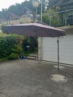 Sonnenschirm Pendelschirm Ø 260cm, inkl. Sockel, schwenkbar