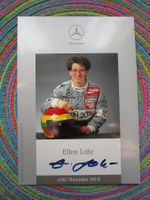 ELLEN LOHR MERCEDES DTM FAHRERIN  ORIG AUTOGRAMM KARTE ANTIK