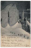 Gr. Spannort vom Glattenfirn gesehen, Seilschaft, gel. 1904