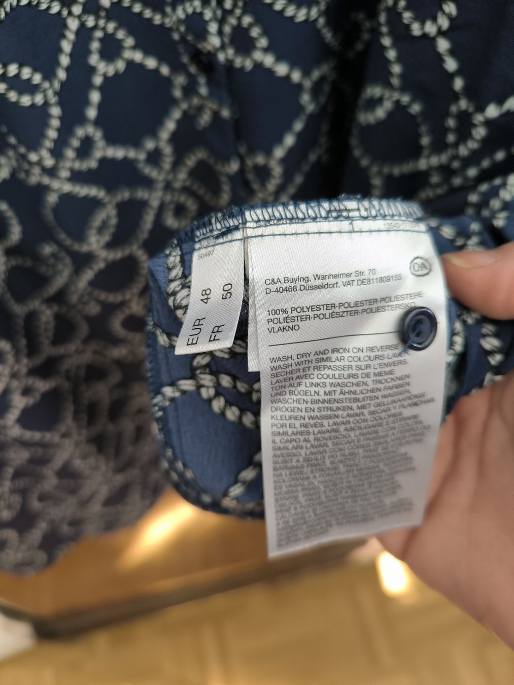 C&A Vestiti: Blusenkleid Gr. 48 – Usato da Kloten venduto da Olivenbaum2017 4