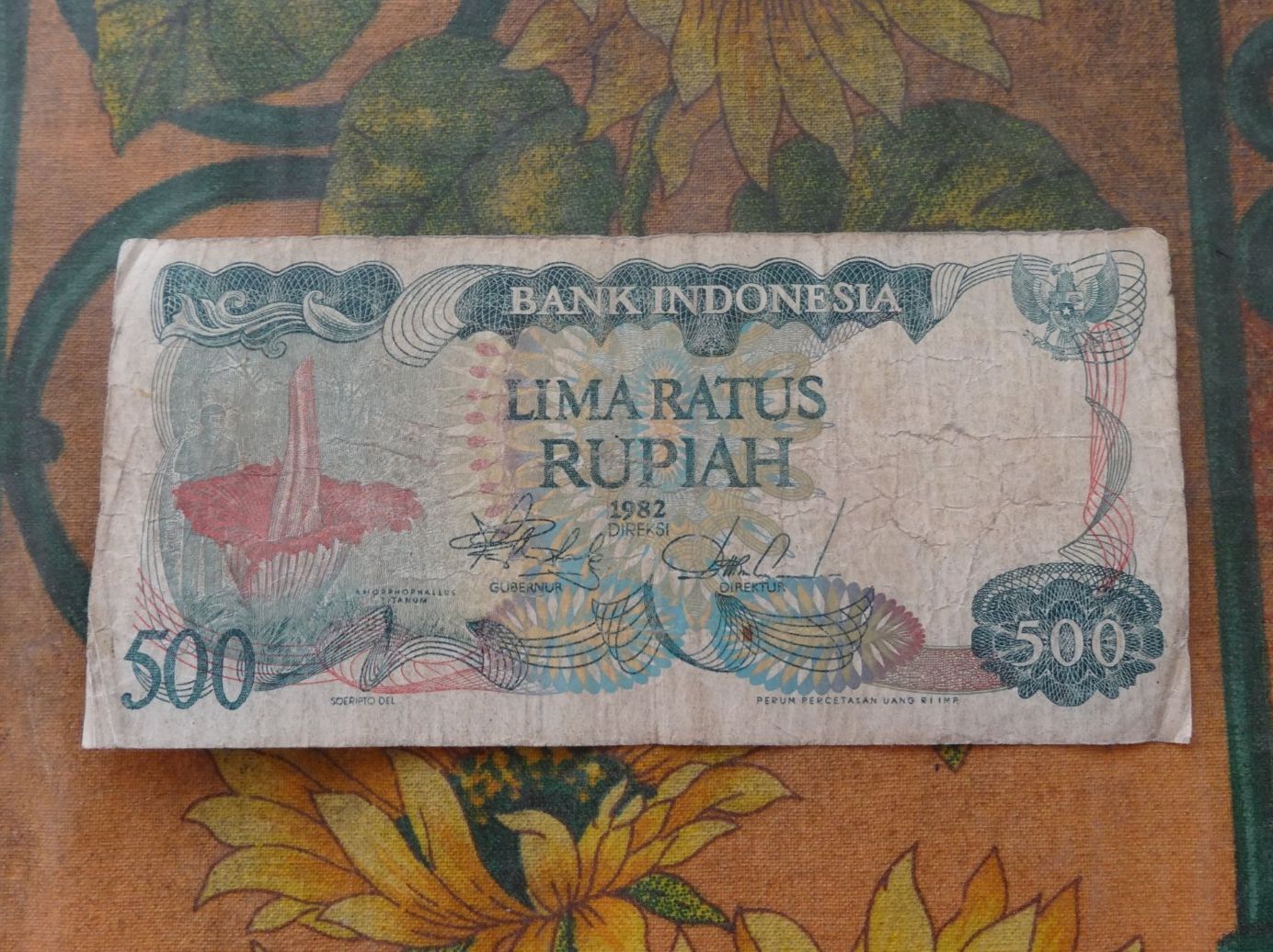 Banconote: INDONESIE  (B)  500  Rupiah  Billet – Usato da Romanel-sur-Lausanne venduto da Swift13 1
