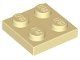 Lego Tan Plate 2 x 2 2 Stück