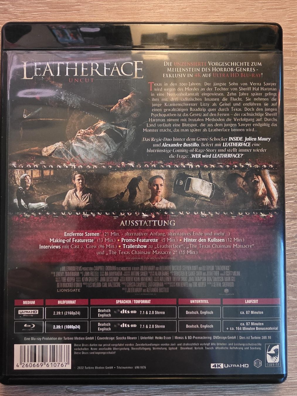 Tutti i DVDs: Leatherface Uncut 4K Ultra HD – Nuovo (secondo la descrizione) da Stein AG venduto da eMODy 1