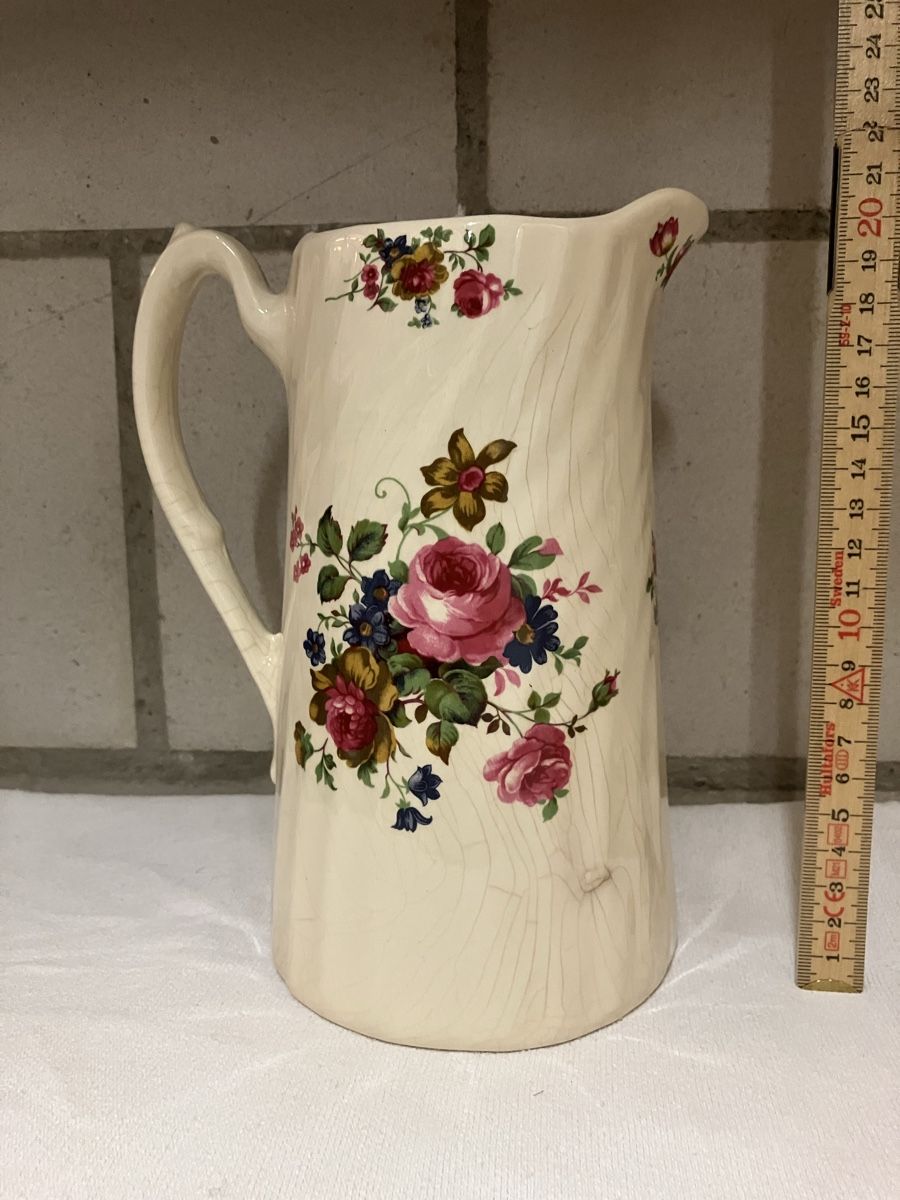 Caraffe: Vintage "Ironstone Garland" Pitcher – Usato da Wettingen venduto da BAG4478 1