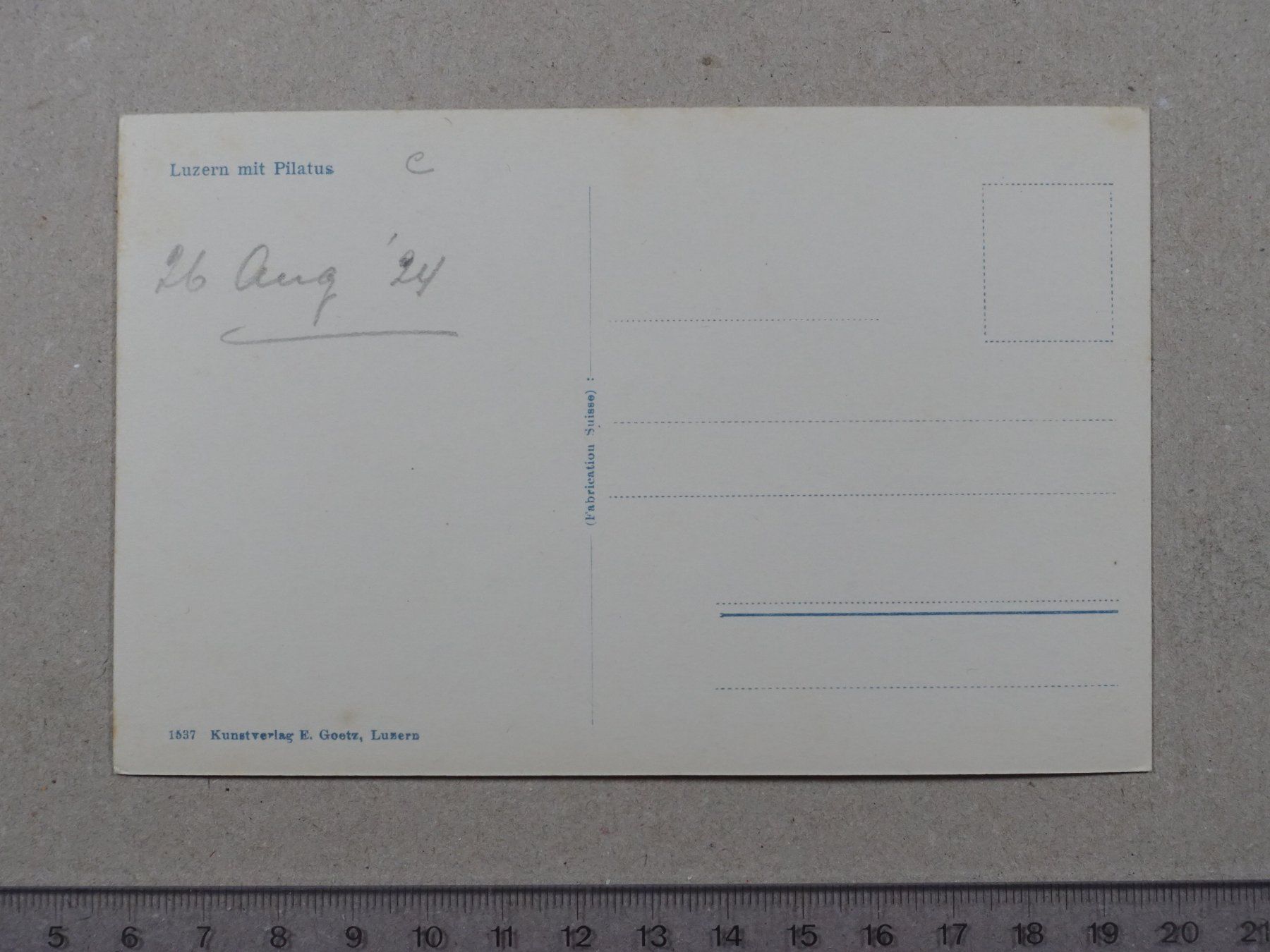Cartoline postali: Luzern, Pilatus, Schiff, Dampfschiff – Usato da Lenzburg venduto da fh1 1