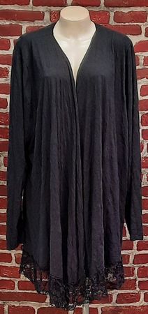 Schone Damen Bolero mit Spitze Schwarz