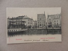 Karte Rorschach Schiff Dampfschiff Bahn Zug Bahnhof 1903