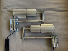 Space Age Chrom Wandlampe Frauenknecht Designer Swisslamps