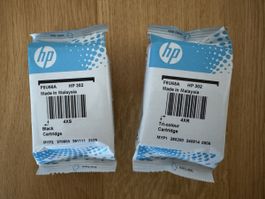HP 302 Tintenpatronen Schwarz und Dreifarbig