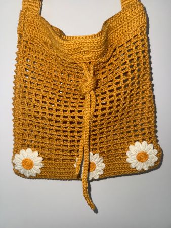 handgestrickte Umhängetasche 100%Baumwolle