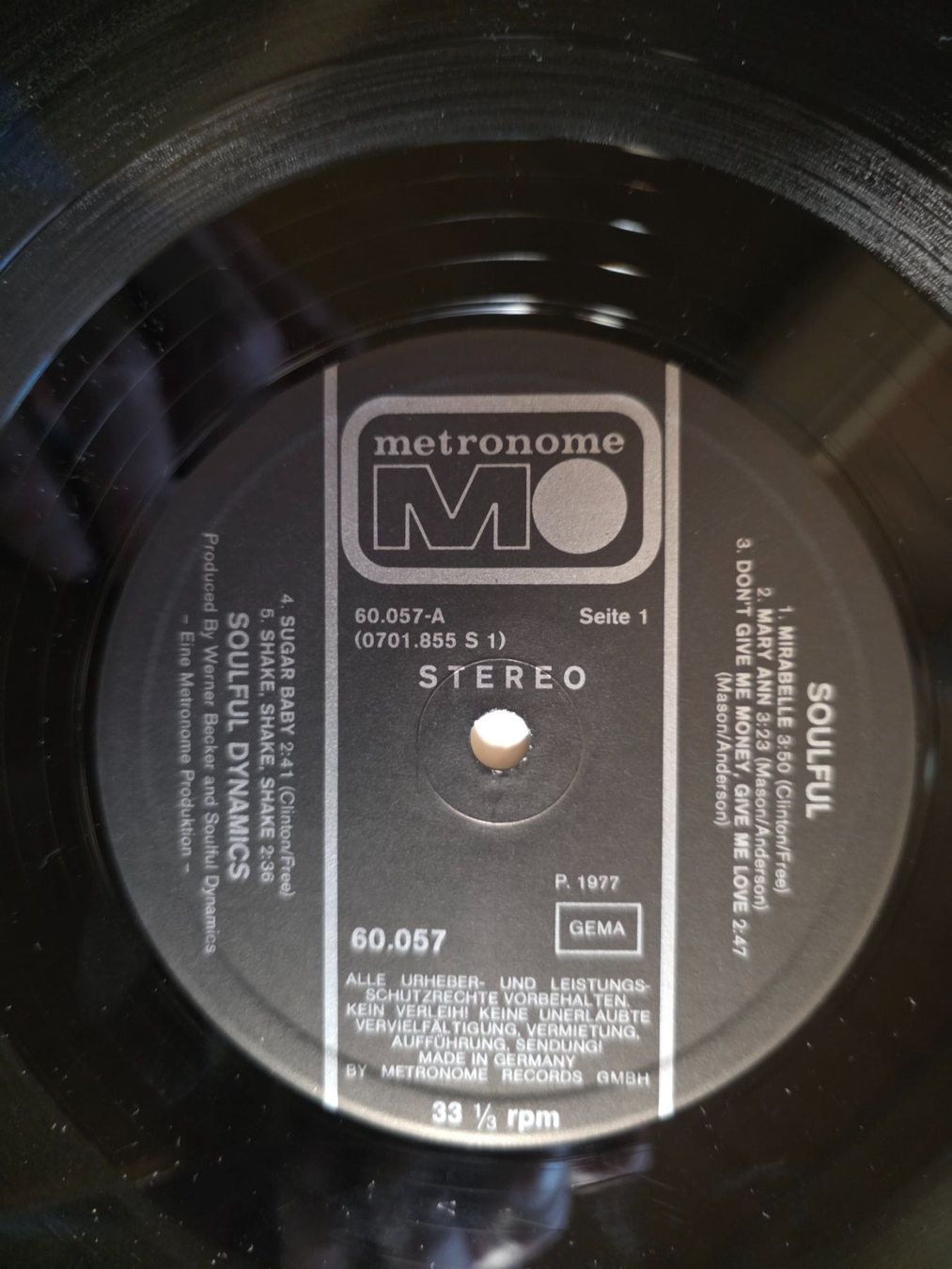 Dischi in vinile: Vinyl LP : Soulful - Dynamics - Metronome 60.057 – Usato da Walterswil BE venduto da Lonitti 1