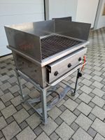 Gastro Gasgrill Edelstahl mit Windschutzz