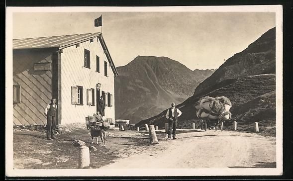 Ansichtskarten: Andermatt, Oberalp, Gasthaus Wirtschaft  – Gebraucht aus Berlin von bartko-reher