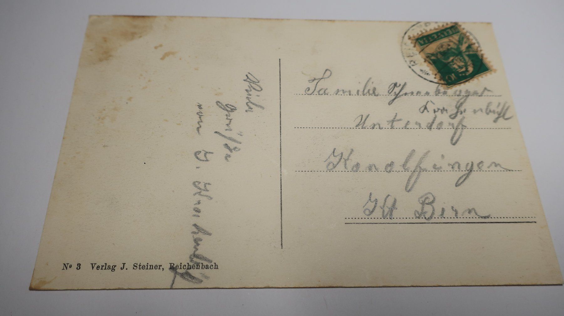 Cartoline postali: Alpenlandschaft mit Dreispitz  1929 – Usato da Cormoret venduto da Pascalll2001 3