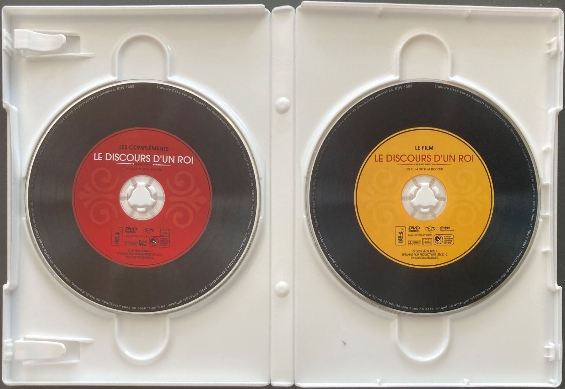 Alle DVDs: LE DISCOURS D'UN ROI – Gebraucht aus Poliez-Pittet von Newtown-Records 4