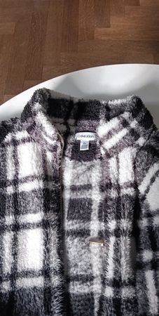 Calvin Klein Fleece Jacke in Schwarz /Weiss - Grösse L