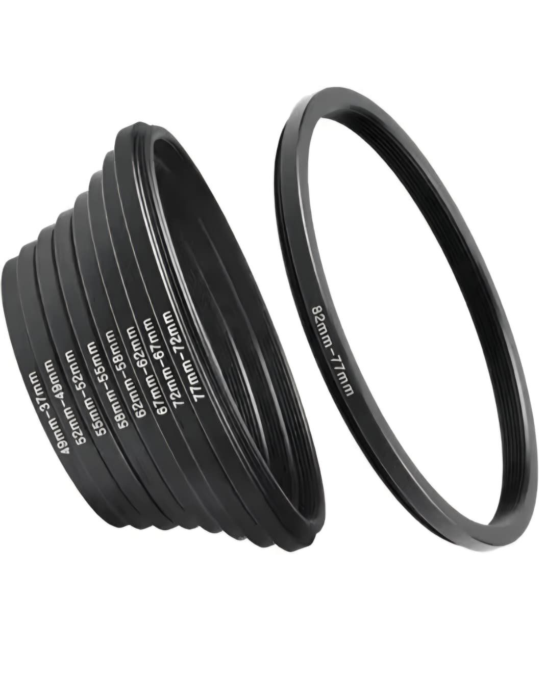 Filtri: Step Down Filter Adapter Set, 37-82mm, Neu – Nuovo (secondo la descrizione) da Vevey venduto da dreetje9