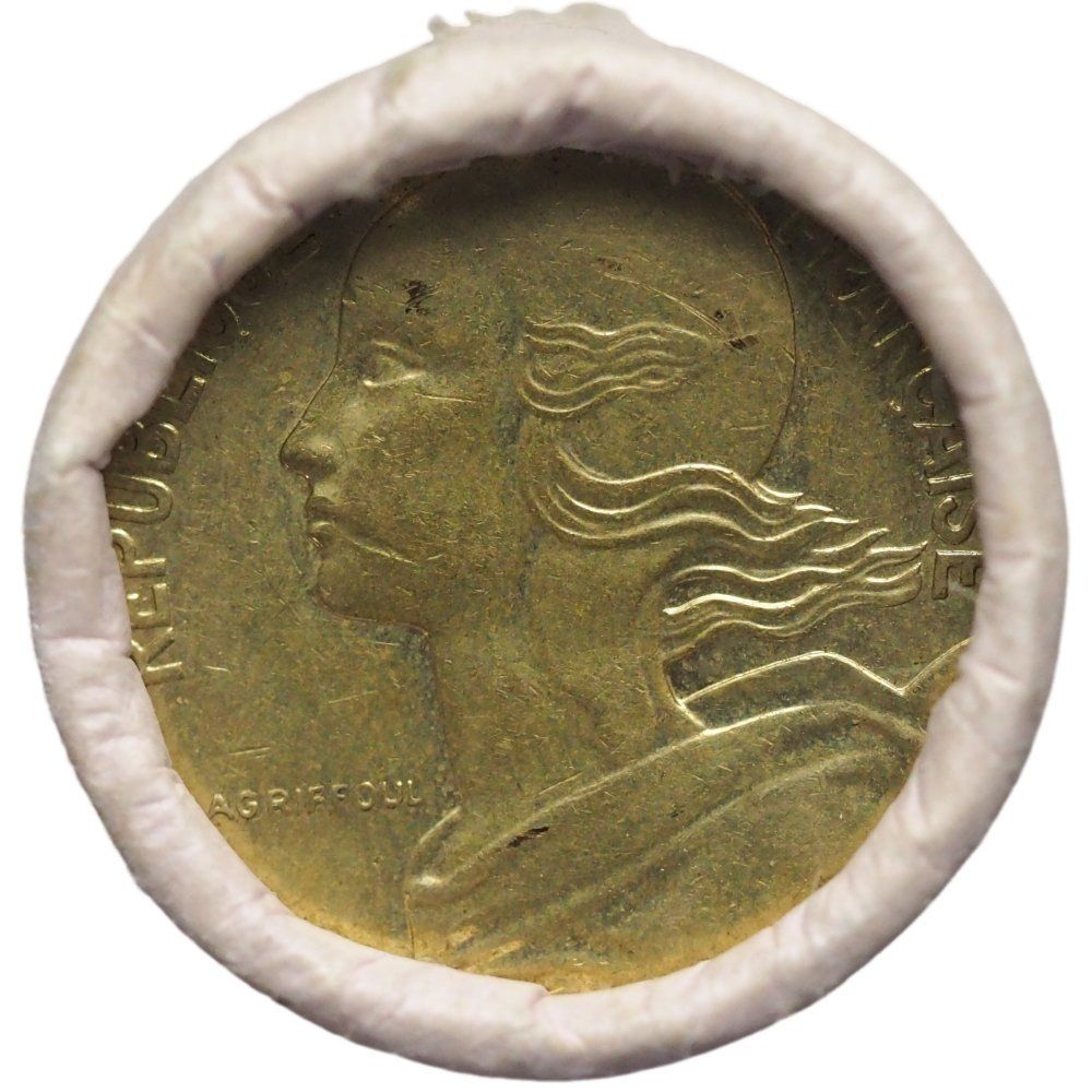 Tutti le monete: Frankreich Münzrolle 10 Cent. 1986 – Nuovo e nell'imballaggio originale da Liestal venduto da fibonaccis 1