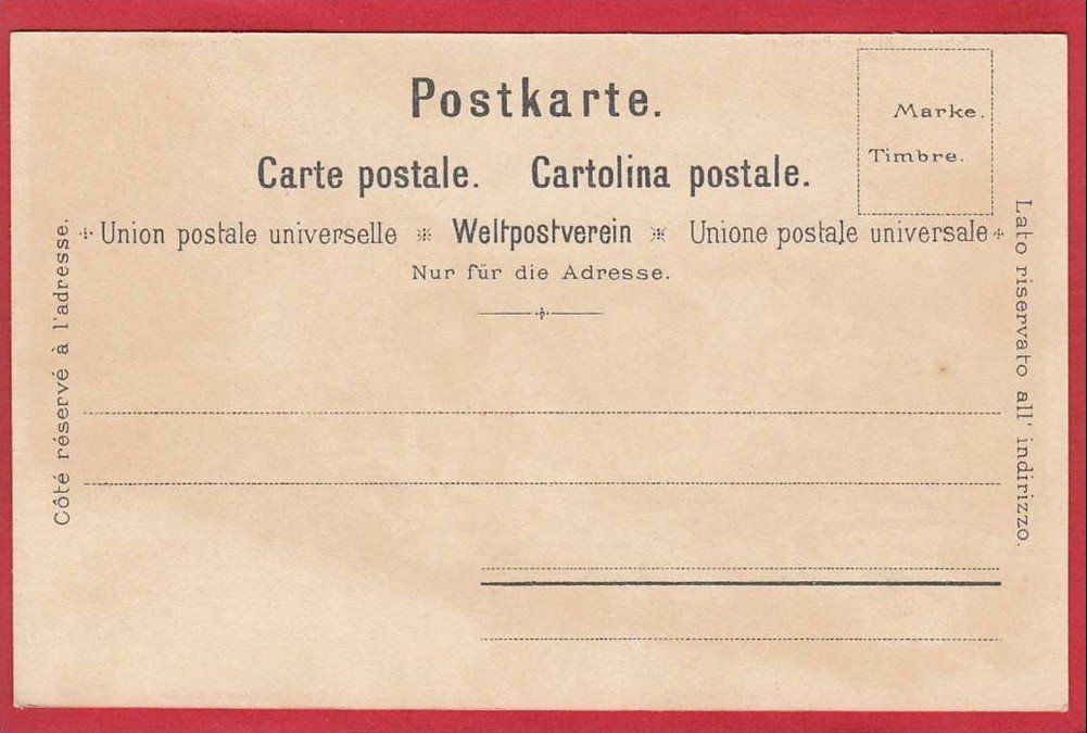 Cartoline postali: THUSIS, STEINMANN-LITHO – Usato da Grüningen venduto da Kartenlaube 1