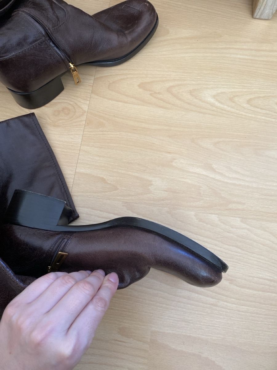 Prada Scarpe da donna: Prada Stiefel Braun Gr 38,5 neuwertig – Nuovo (secondo la descrizione) da Langenthal venduto da morena86 4