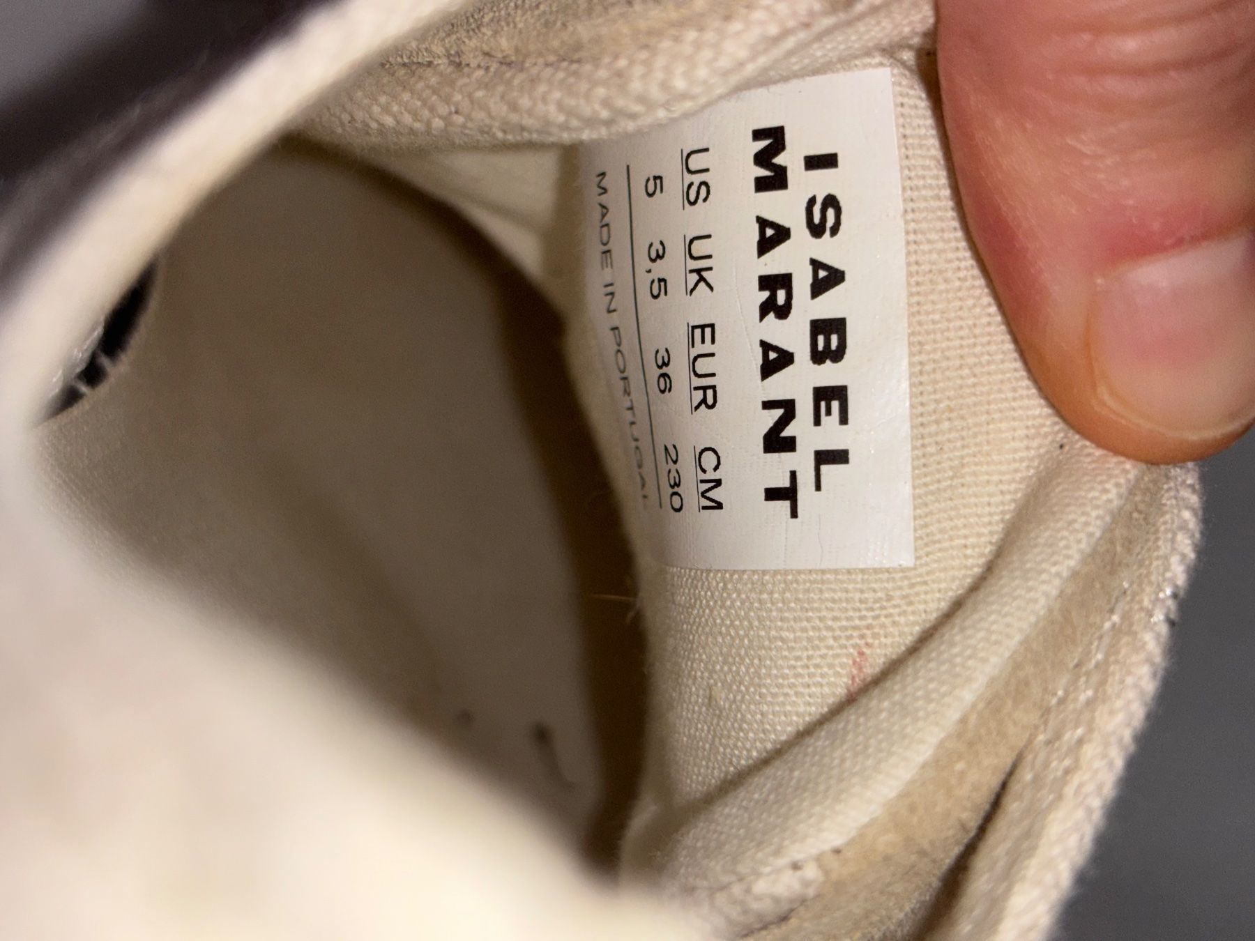 Isabel Marant Scarpe da donna: Isabel Marant Canvas Sneaker 36 – Usato da Arlesheim venduto da schnsel 1