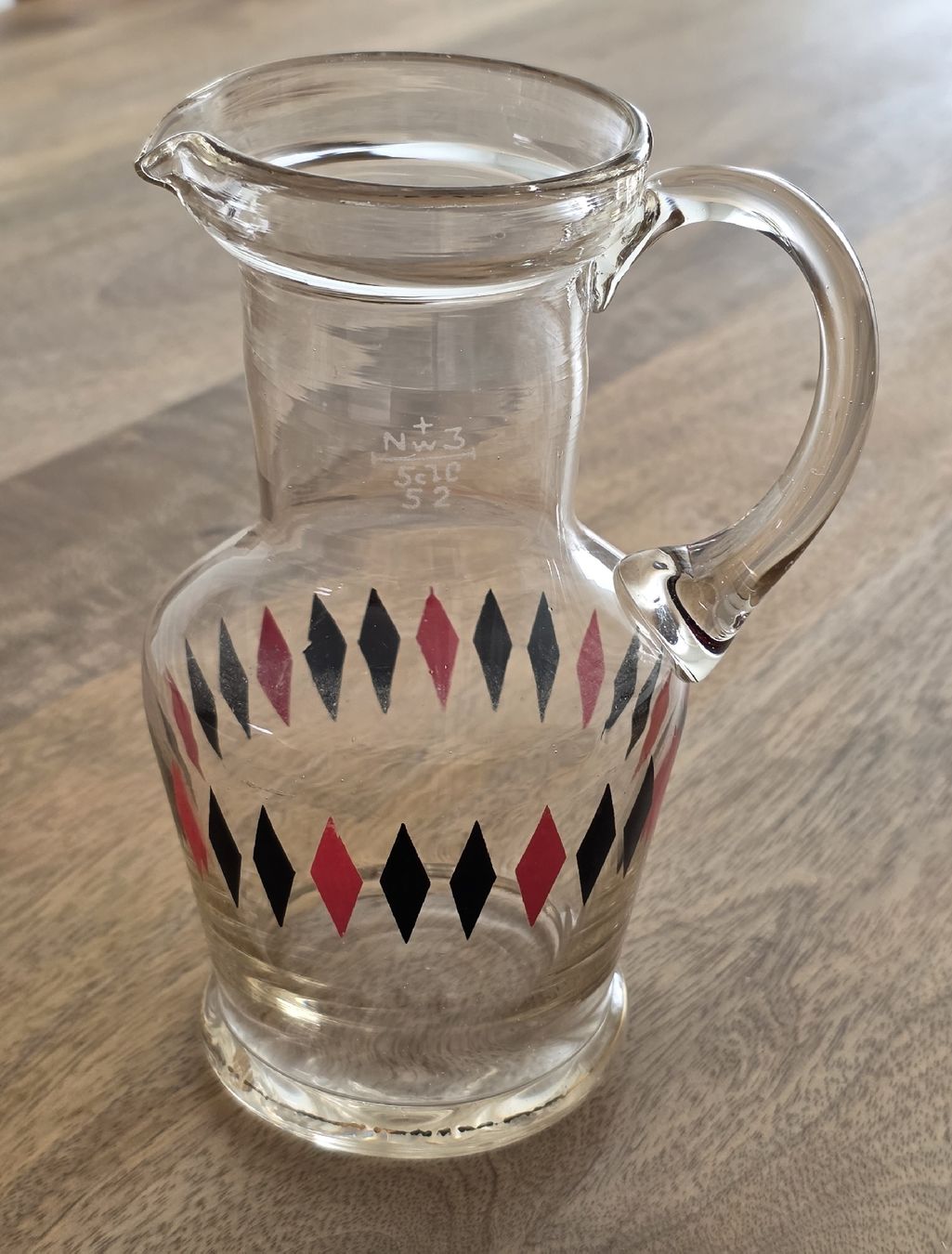 Karaffen: Glaskaraffe mit Markierung, Vintage – Gebraucht aus Rheinsulz von Gilea