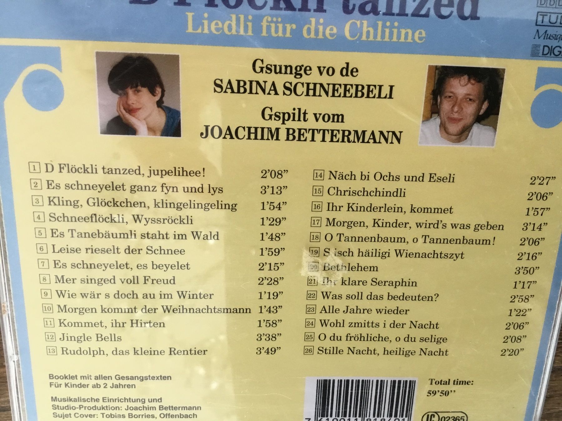 CDs: CD "D Flöckli tanzed" - Sabina Schneebeli - Winter/Weihna... – Gebraucht aus Thierachern von sweden08 1