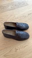  Braune Loafers aus Leder, Grösse 41