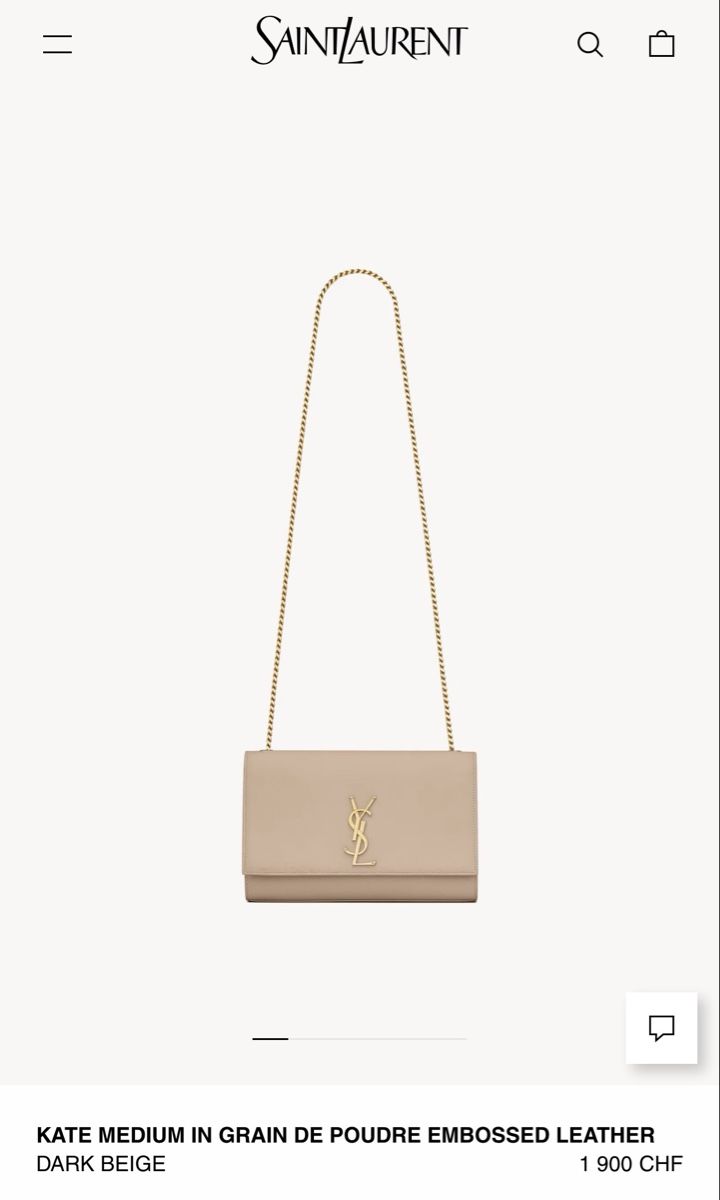 Saint Laurent Taschen für Damen: Saint Laurent Kate Monogram medium beige – Neu (gemäss Beschreibung) aus Zürich von CVMK 7
