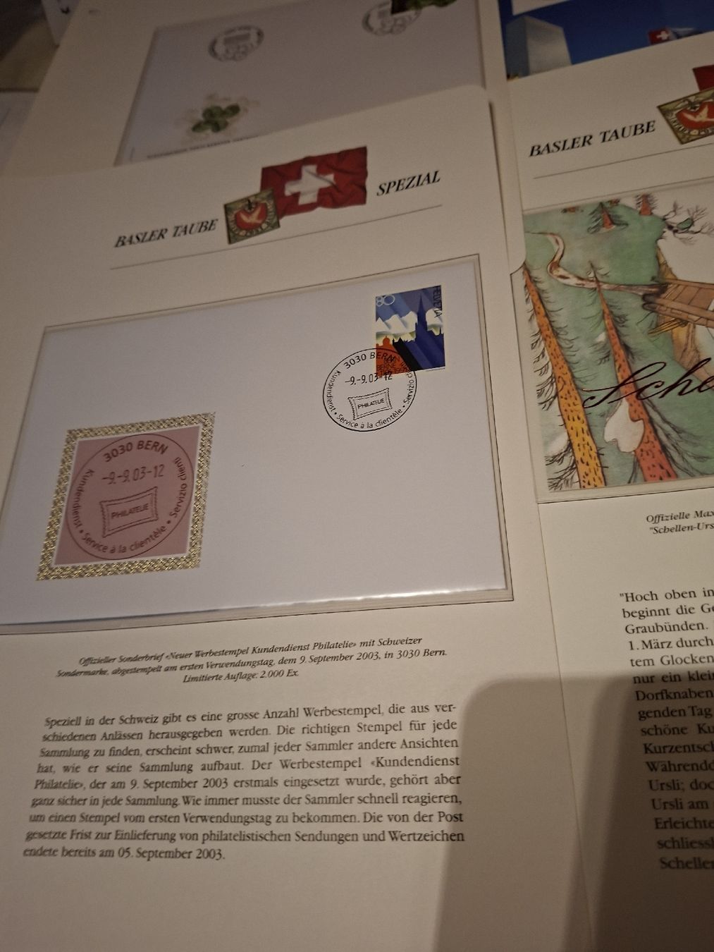 Alle Briefmarken: Div. Sammelseiten Baslertaube Spezial  – Gebraucht aus Balgach von SIMEON27 5