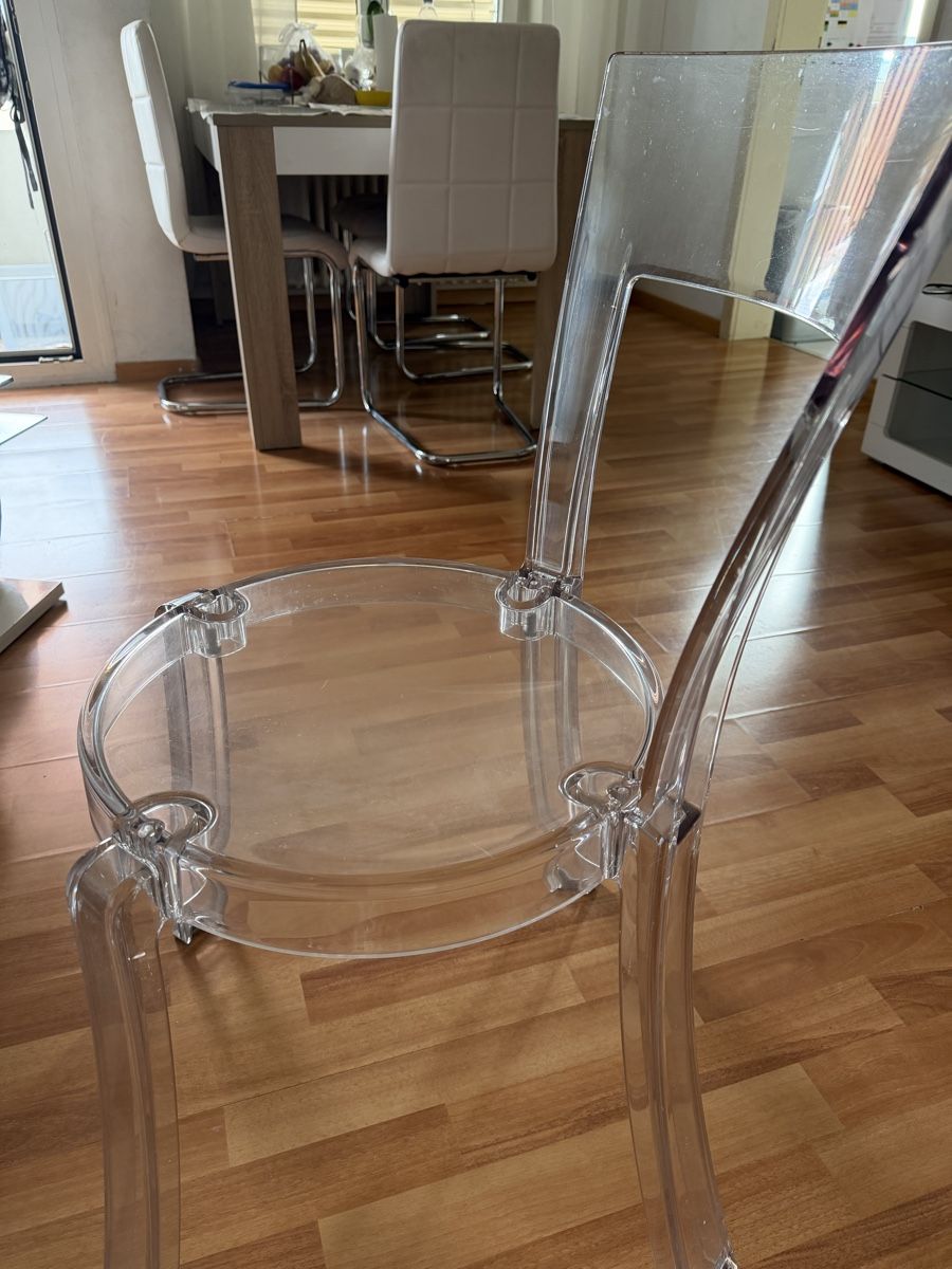 Ikea Chaises: Transparent Stein Stuhl von Ikea  – Neuf (Voir description) à Arbon par lea_h6r7