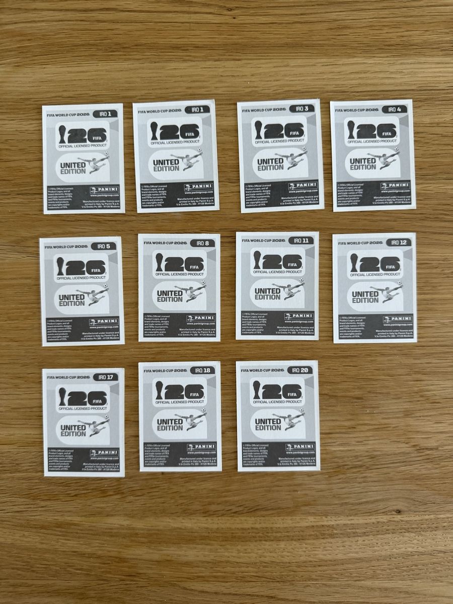Panini Carte collezionabili: Panini Irak WM2026 – Nuovo (secondo la descrizione) da Hellikon venduto da stoudii