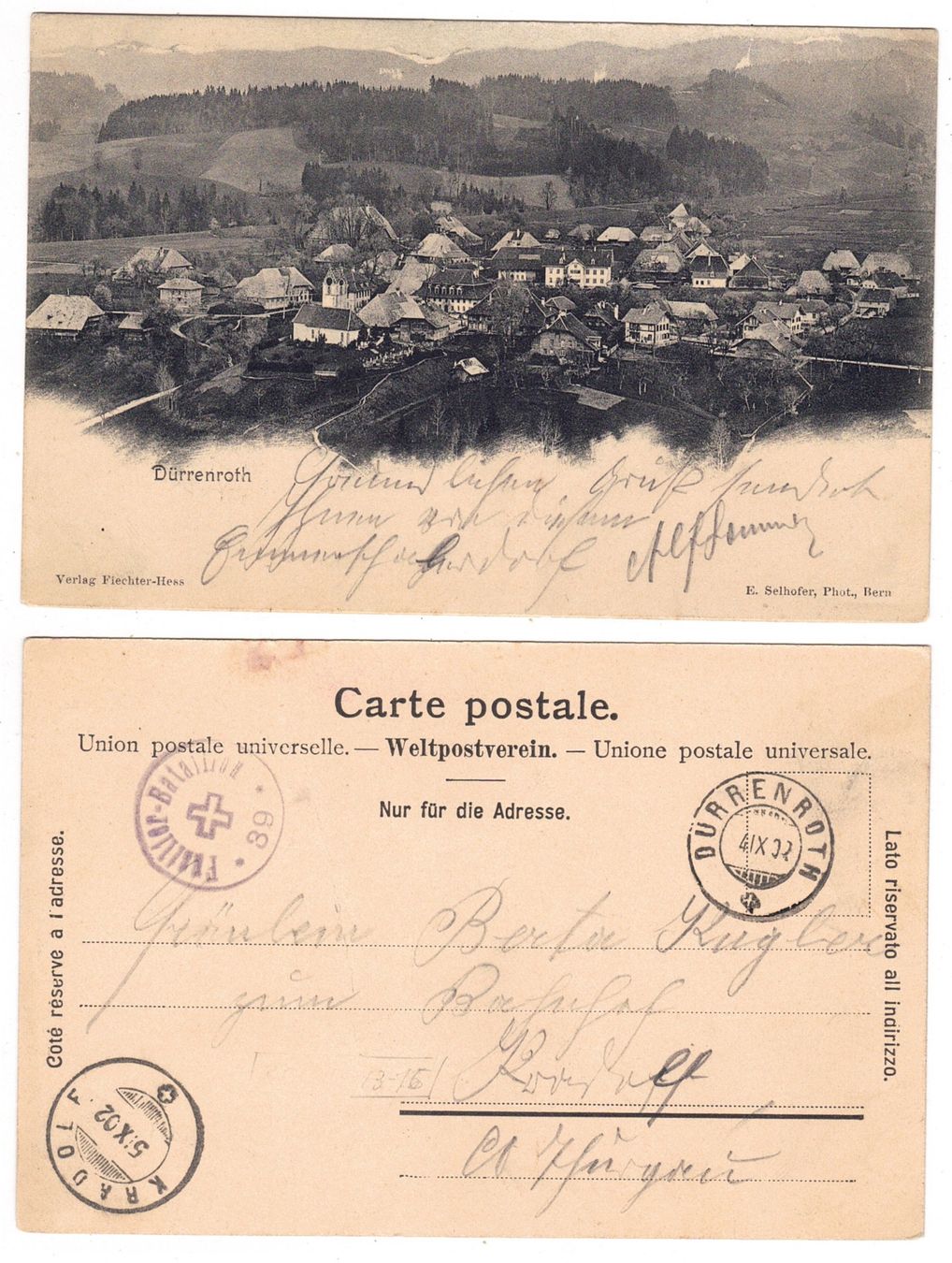 Cartoline postali: Dürrenroth – Usato da La Tour-de-Peilz venduto da amjust