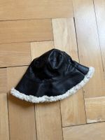 STRADIVARIUS - Kunstleder Bucket Hat schwarz 57