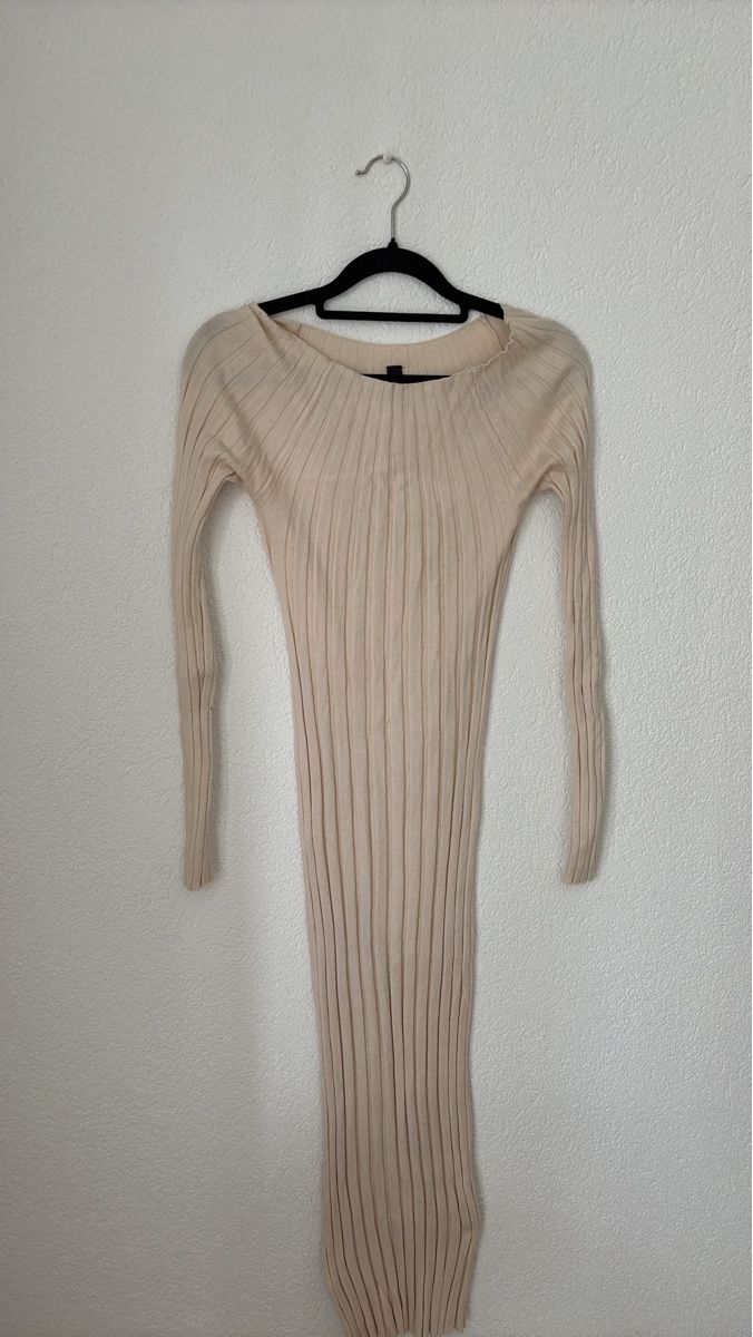 Vestiti: Robe longue en élastique beige matraque YAS – Usato da Prilly venduto da hei_5q56