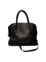 Hermès Bolide 35 schwarz silberne hardware