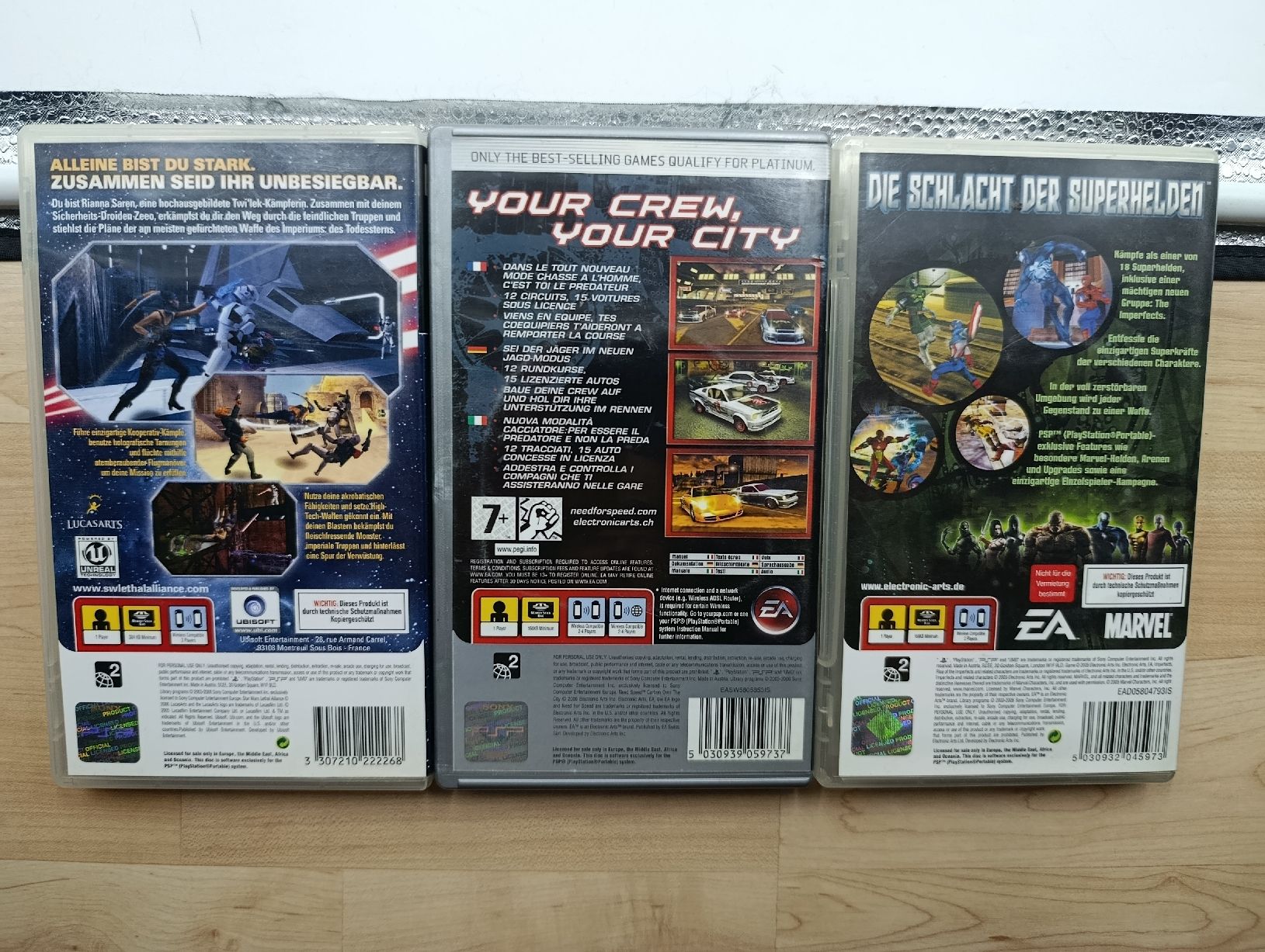 Sony Spiele: 3x PSP Games – Gebraucht aus Wil SG von Donaldus 1