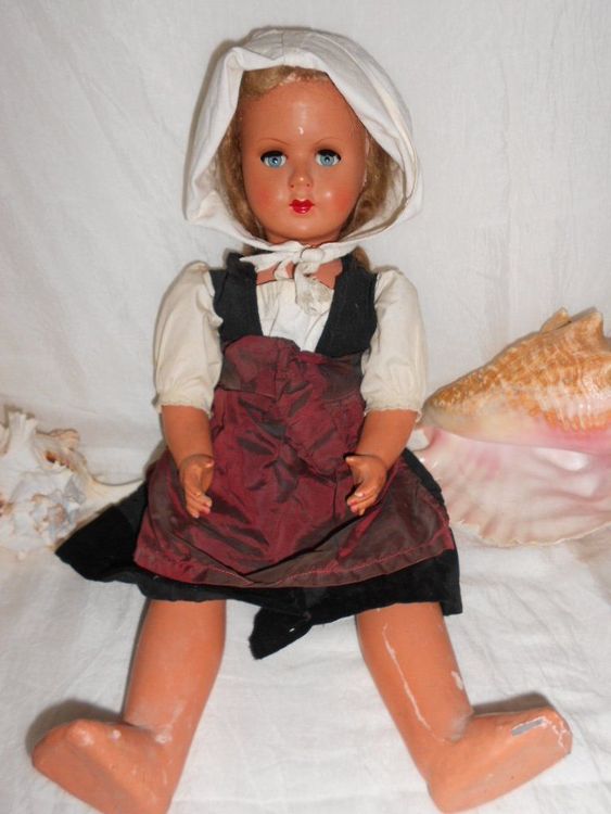 POUPÉE ANCIENNE CARACTÈRE Franz Schmidt Porcelaine 26cm +vêtement Type Bambino EUR 168,00