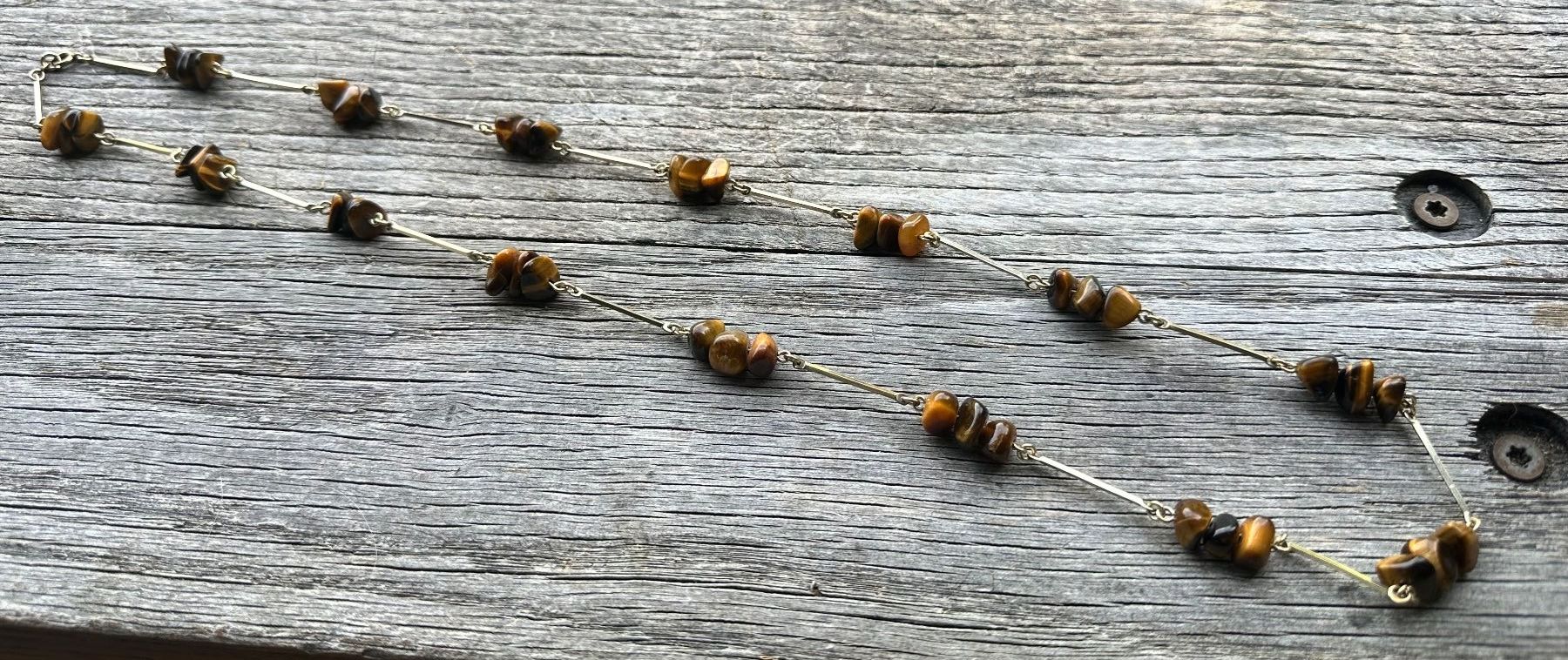 Catenine: Vintage-Halskette mit Tigerauge – Nuovo (secondo la descrizione) da Muri AG venduto da Shoshana5 1