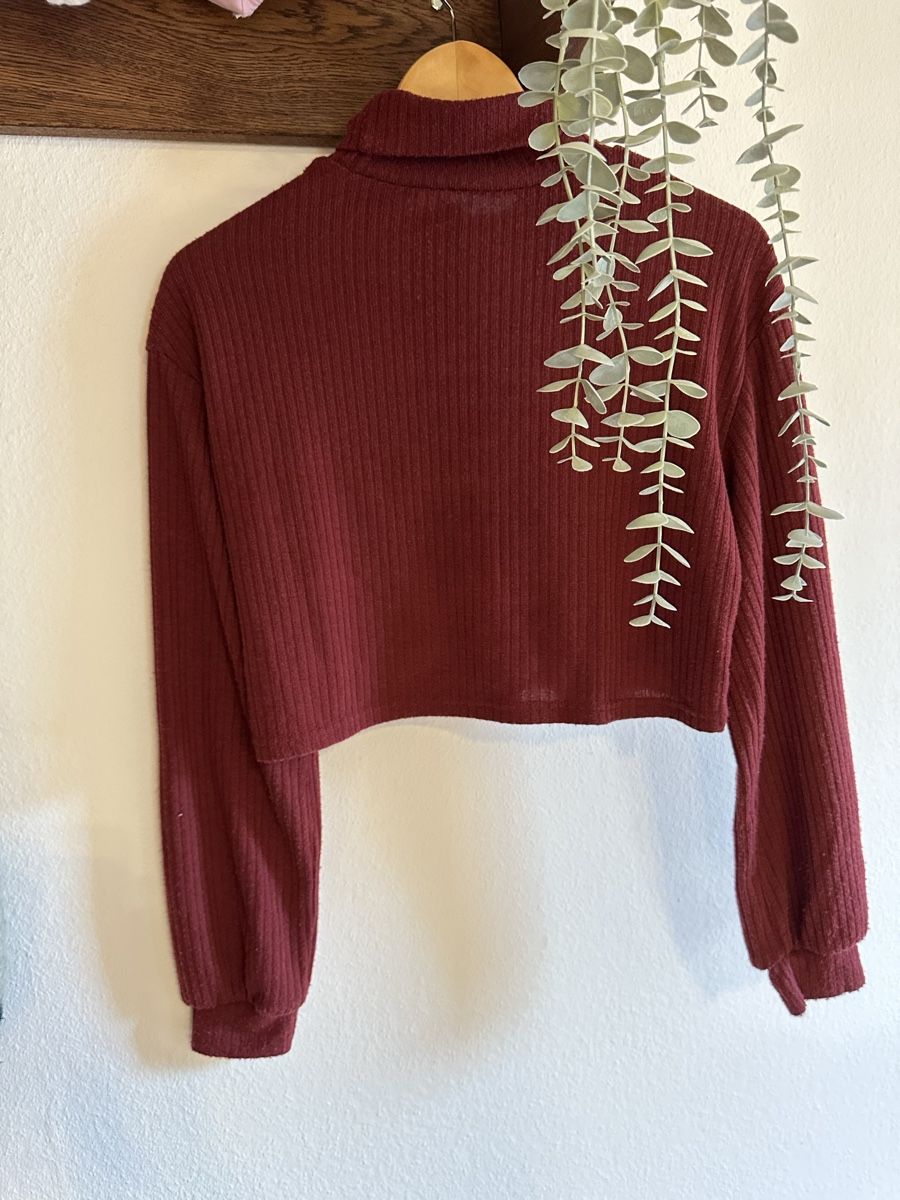 Shein Maglioni & Felpe: Rollkragenpullover von Shein Rot – Nuovo (secondo la descrizione) da Oberwil BL venduto da viviii.mz 1