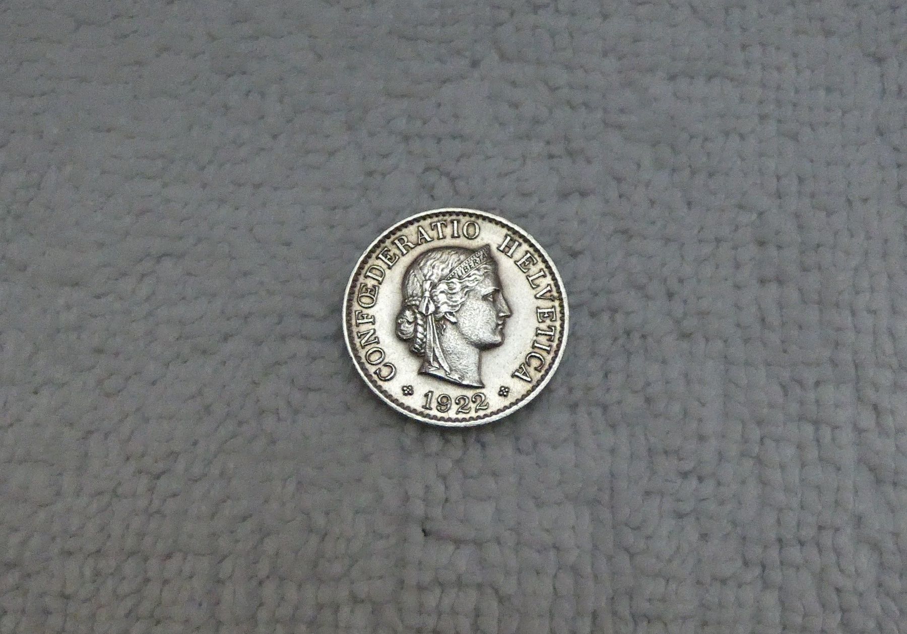 Tutti le monete: 5 centimes/rappen 1922 – Usato da Nyon venduto da Ilmi09