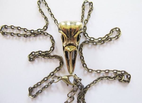 Catenine: Halskette Vogelschädel Bird Skull Gothic Steampunk – Nuovo (secondo la descrizione) da Schwanden GL venduto da UHRKNALL 3