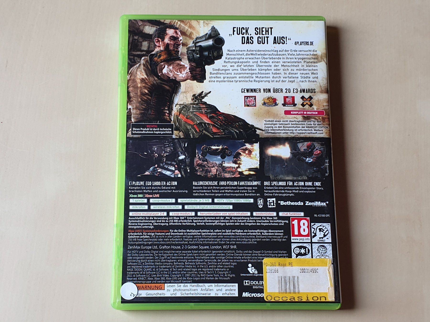 Microsoft Giochi: Rage – Usato da Stansstad venduto da collectorsshop 1